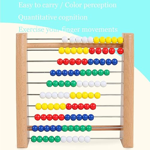 Miniatura 3 de Artist Unknown Abacus para niños, matemáticas, preescolar, número, aprendizaje, clásico, juguete de madera, juguete de desarrollo, cuentas de