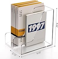 Vista 6 de SANRUI Acrylic File Organizer, Clear Desk Organizer and Storage Bins Holding for Folders, Binders, Notebooks, Envelopes, Multi-purpose Magazine File