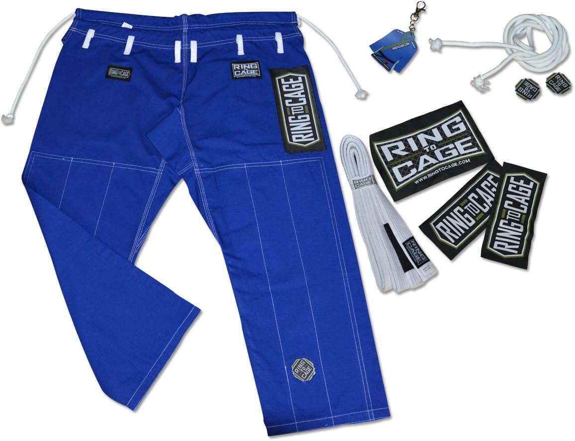 Ring to Cage Ultima Brazilian Jiu Jitsu Gi with 2 Pairs of Pants - Blue