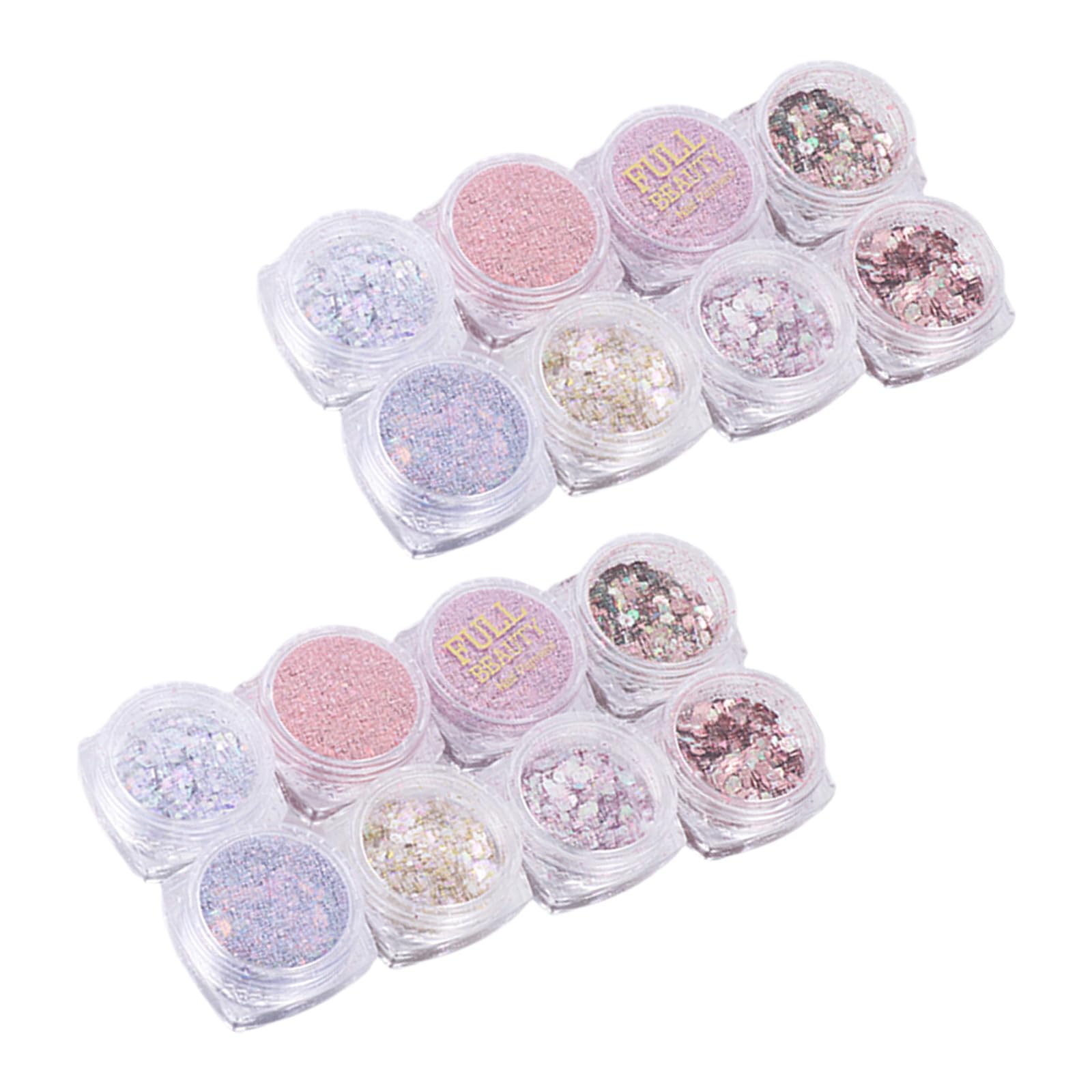 Escamas láser de sirena para uñas que solucionan la manicura apagada con 16 brillos PET