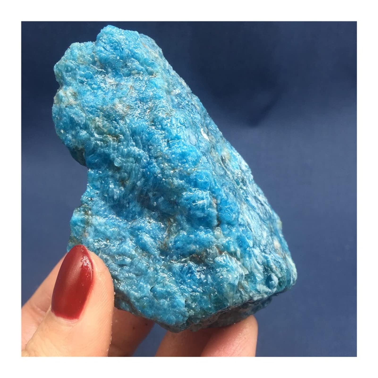 Edelsteine und Kristalle 1 Stück natürliche Rohe Blaue Rohsteine Kristallkies Mineralien Edelsteinprobe Steinmineralprobe (260_320 g)