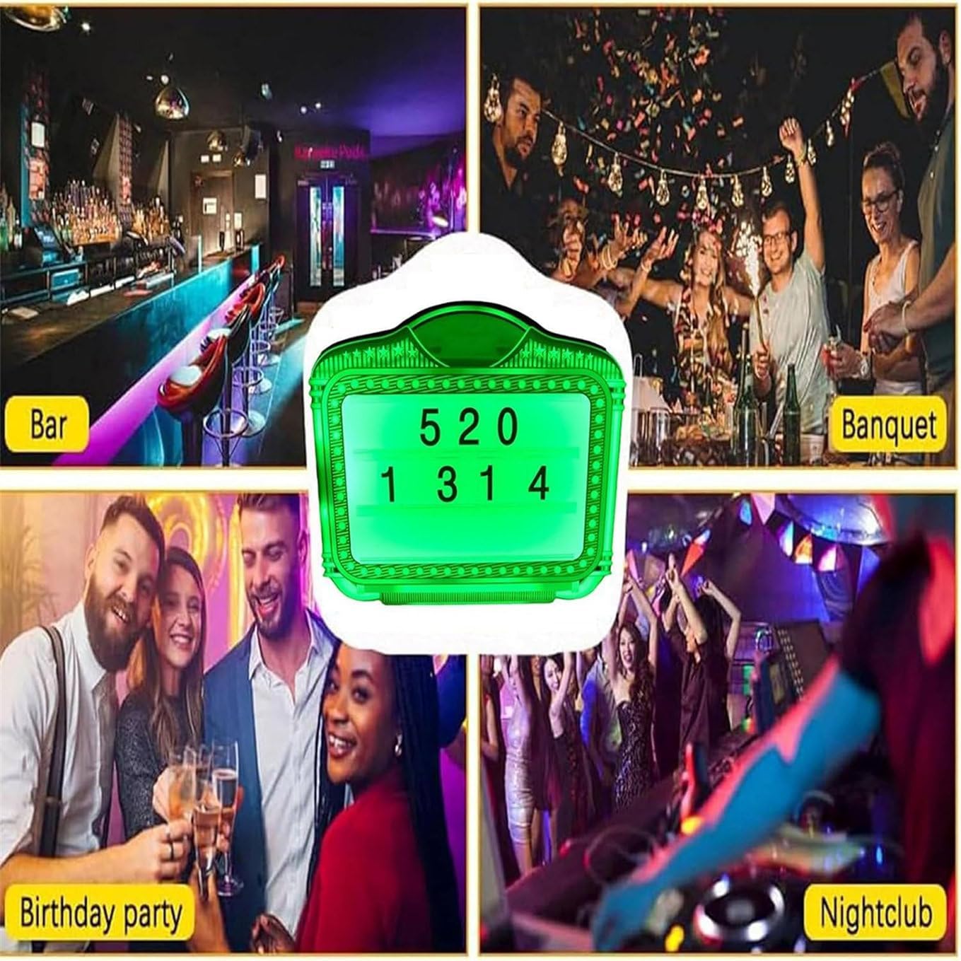 Led Digital VIP Bottle Service Presenter APP DIY Message Billboard Sign Wine Display Holder Programmable VIP Bottle Service Sign,70x60x7cm