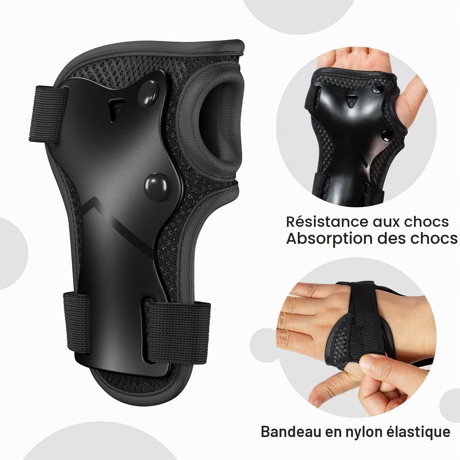 CKE Genouillères pour Enfants Genouillères et coudières Ensemble d'équipement de Protection pour genouillères pour Enfants Filles Garçons avec protège-Poignets 3 en 1 pour Le Patinage Cyclisme