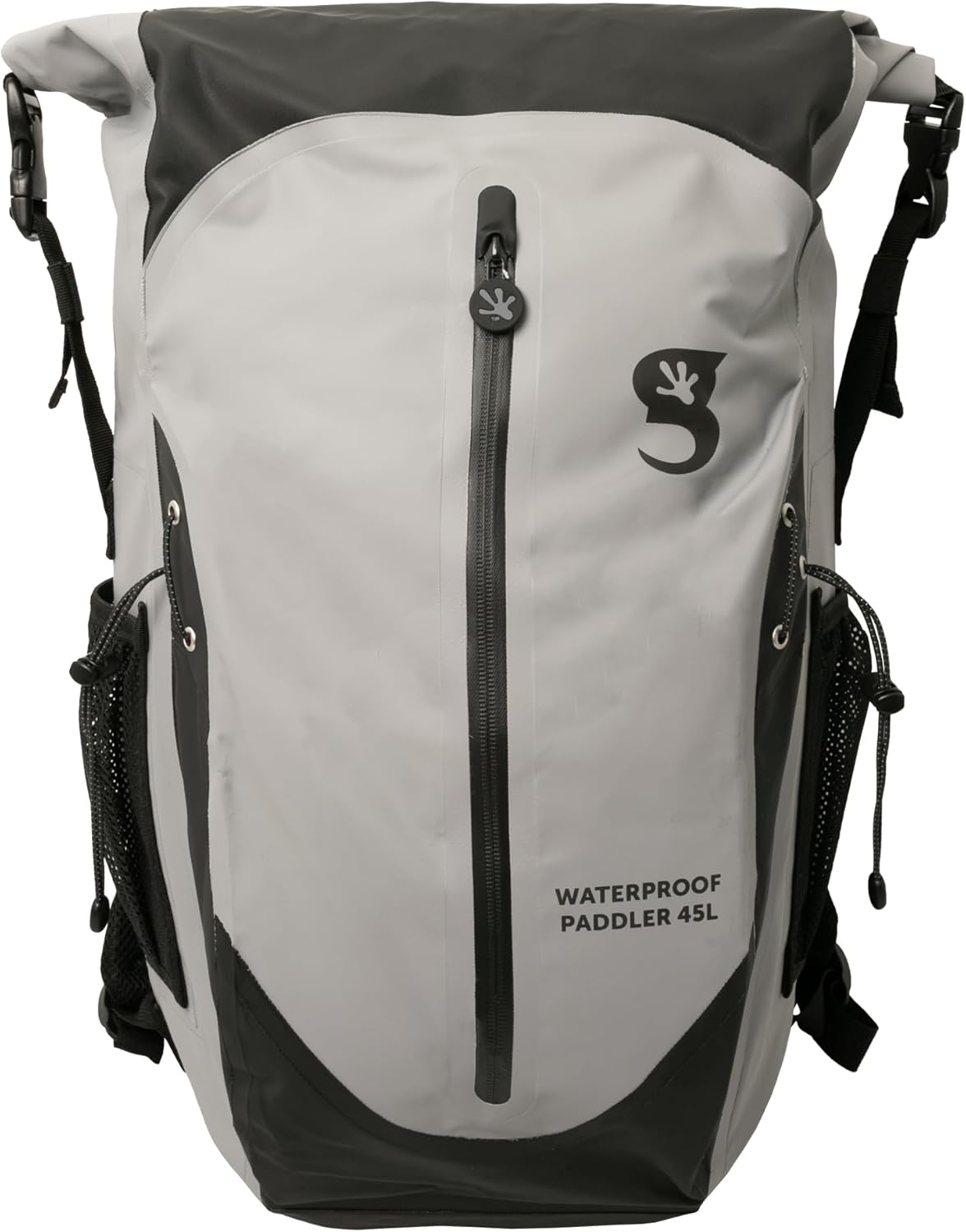 geckobrands Paddler Waterproof 45L Backpack, Large Dry Bag with Padded Shoulder Straps, Waist Strap, Chest Strap