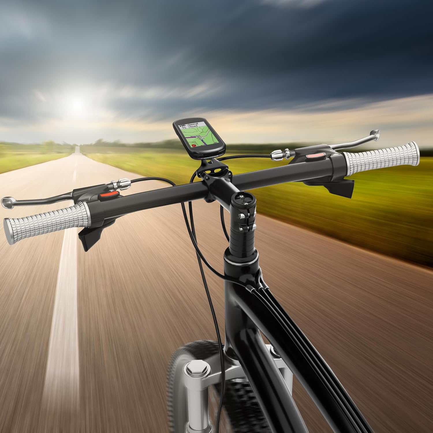 Bike Computer Mount,Garmin Out Front Bike Mount Compatible with Wahoo Elemnt,Bryton,Cateye,Sports Action Camera,Horn & Lights,Cycling Extended Holder Fits for 32mm Center Stem Bolts Handlebar image 5