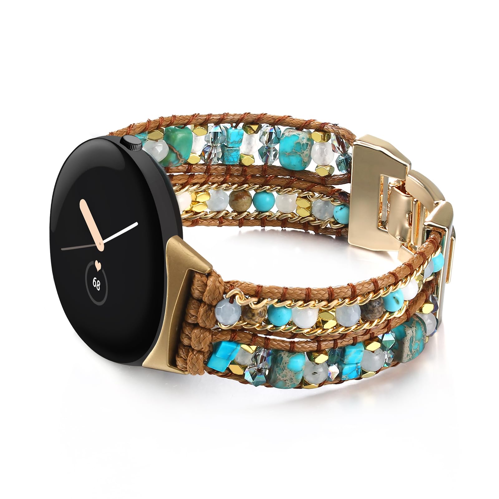 Photo 1 of CHARMINGO Boho Beaded Bracelet Band for Google Pixel Watch