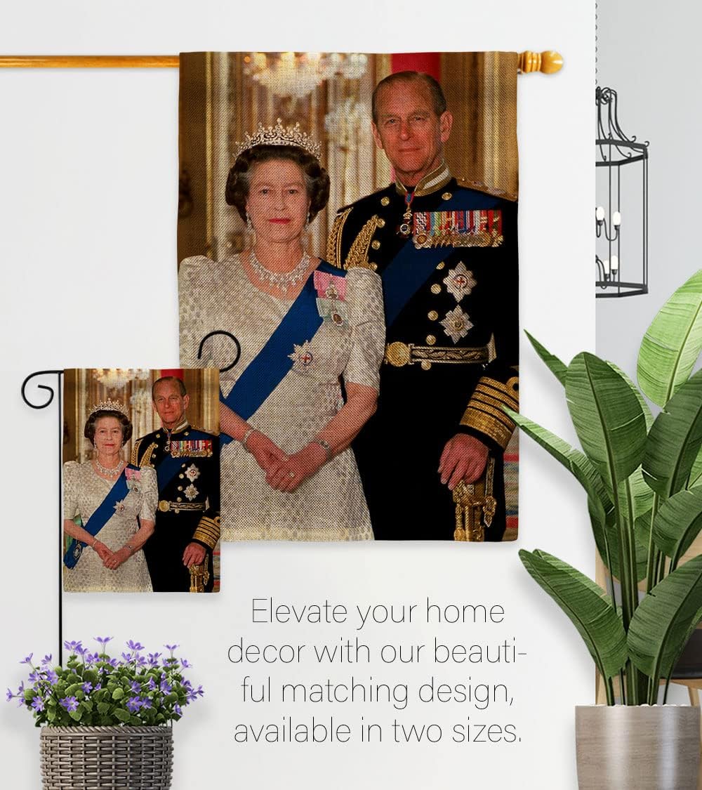 British Remarkable Couple House Flag - Sweet Life Sympathy Remembrance Memorial Bereavement Love Support Emotion Postive - Decoration Banner Small Garden Yard Gift Double-Sided Made in USA 28 X 40