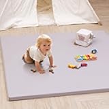 INNO STAGE Baby Play Mat, 50x50 Inch Thick Foam Waterproof Floor Mat with Pu Leather, Non-Toxic Cushioned Activity Mat for Babies & Toddlers, Playpen Gym Mat, Easy Wipe Clean,