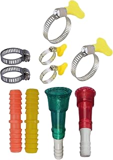 ESEKSAFAR Garden tool set 2pc Tap connector 1/2" & 3/4"and 1/2"inch 2pc Pipe jointer & and 2pc SS clamp & 2pc 1” and 2pc ... Price In India