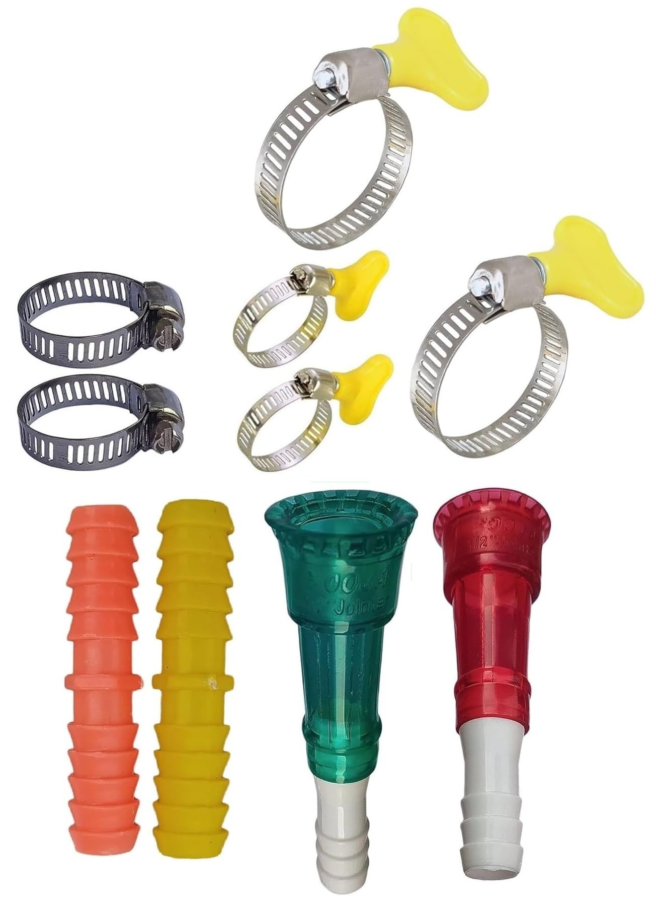 ESEKSAFAR Garden tool set 2pc Tap connector 1/2" & 3/4"and 1/2"inch 2pc Pipe jointer & and 2pc SS clamp & 2pc 1” and 2pc 1.25” inch Butterfly Hose Clamp (Pack of 10pc/set)-image-47