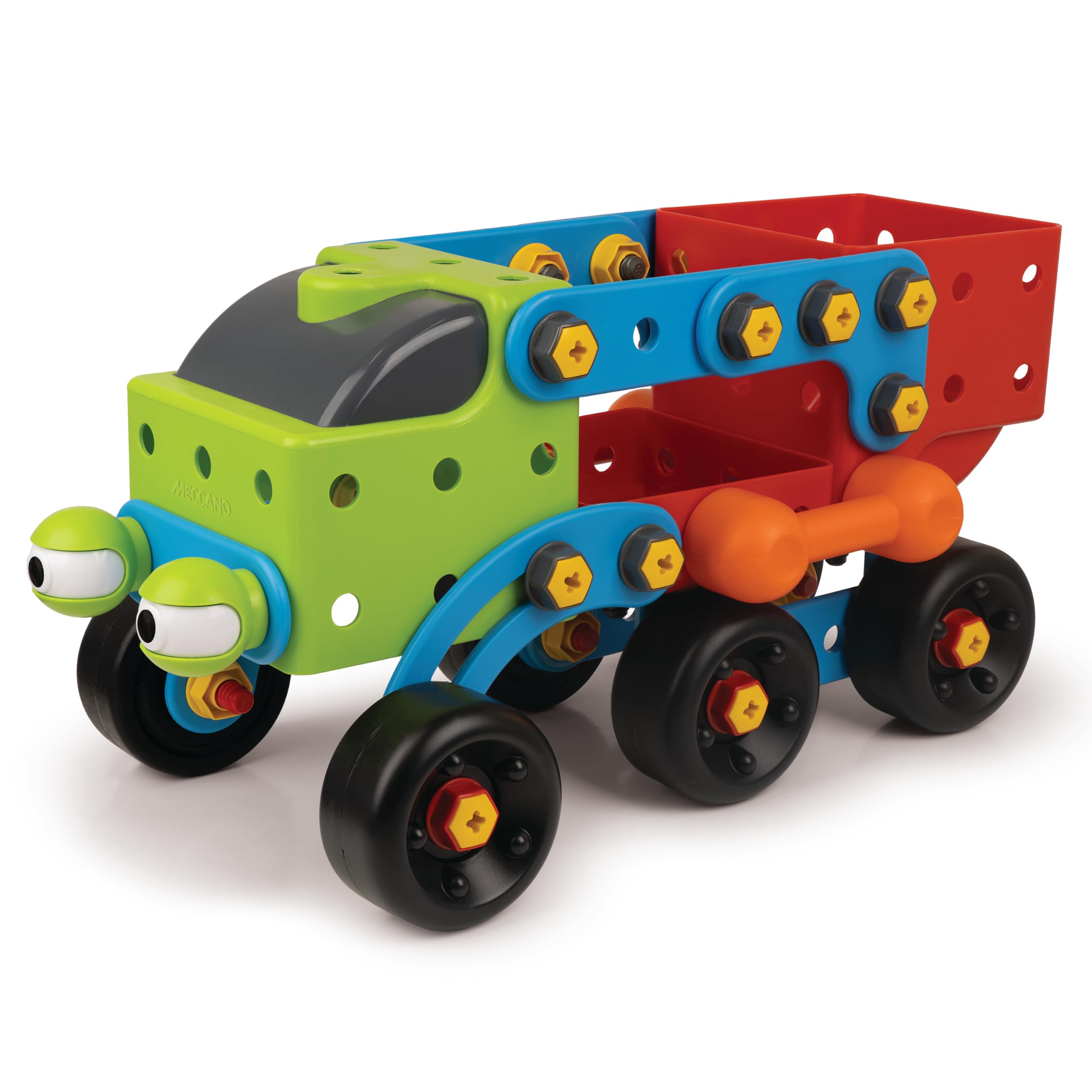 BANDAI Meccano Mega Set 5 in 1 – Set Costruzioni | Kit con 78 pezzi, utensili e istruzioni, 5 modelli, per bambini dai 3 anni in su – APM12102