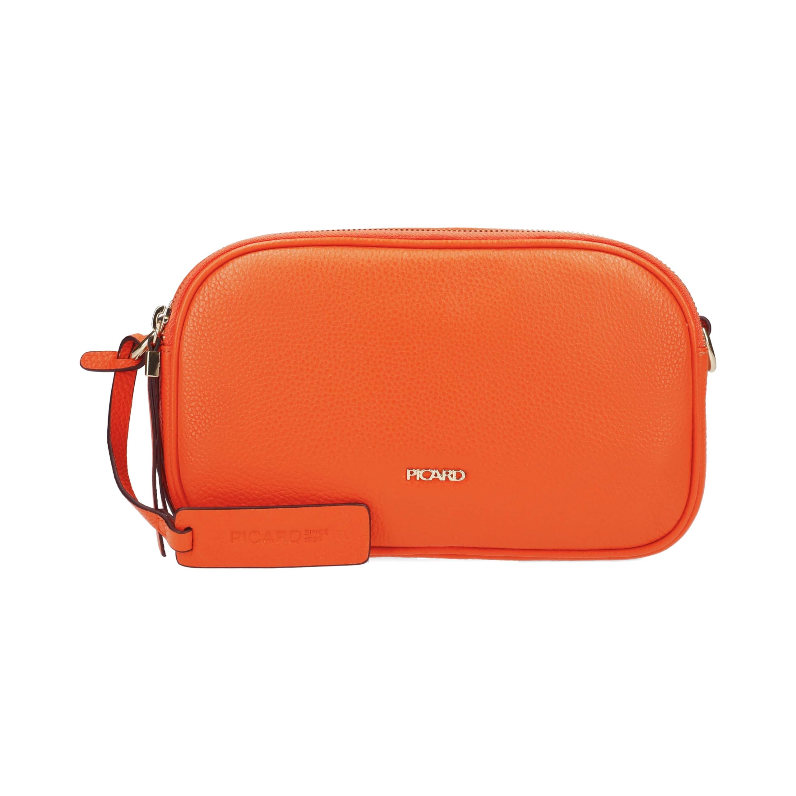 Sac à épaule Picard Java orange en cuir pour illuminer vos tenues - 7