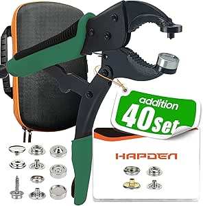 Snaps For Fabric Heavy Duty Snap Fastener Tool Kit - 210 Stainless Steel Snaps With Magnetic Dies For Boat Covers & Canvas Snap Installation Tool - View #9