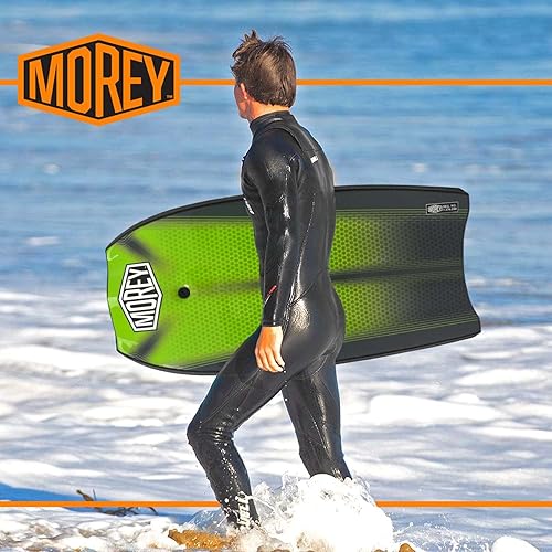 Miniatura 5 de Morey MACH 12 MDS 425  Bodyboard for Any Surf Rider Level  Dynamic Speed System Embedded Fiberglass Stringer  Slick Channels  Crescent Taill  Coil