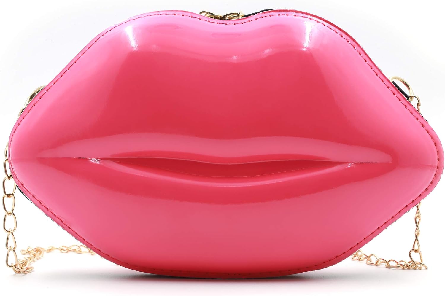 LoveWLC Red Lip Clutch Purse,novelty PU mini Evening handbags Crossbody Bag for Women trendy