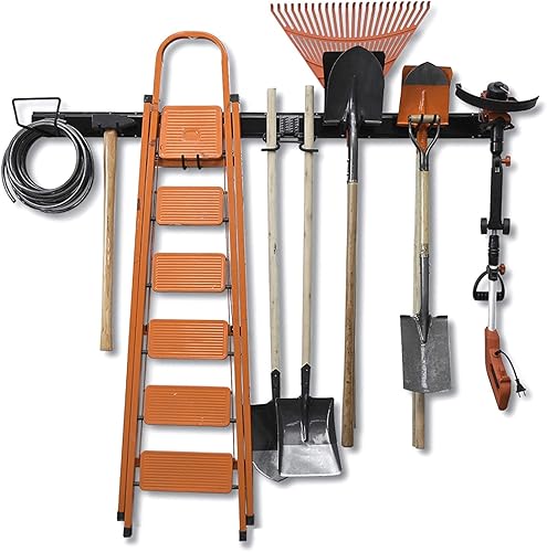 Wallmaster 15 estantes de almacenamiento de herramientas organizador de montaje en pared para garaje herramientas de jardín estantes resistentes