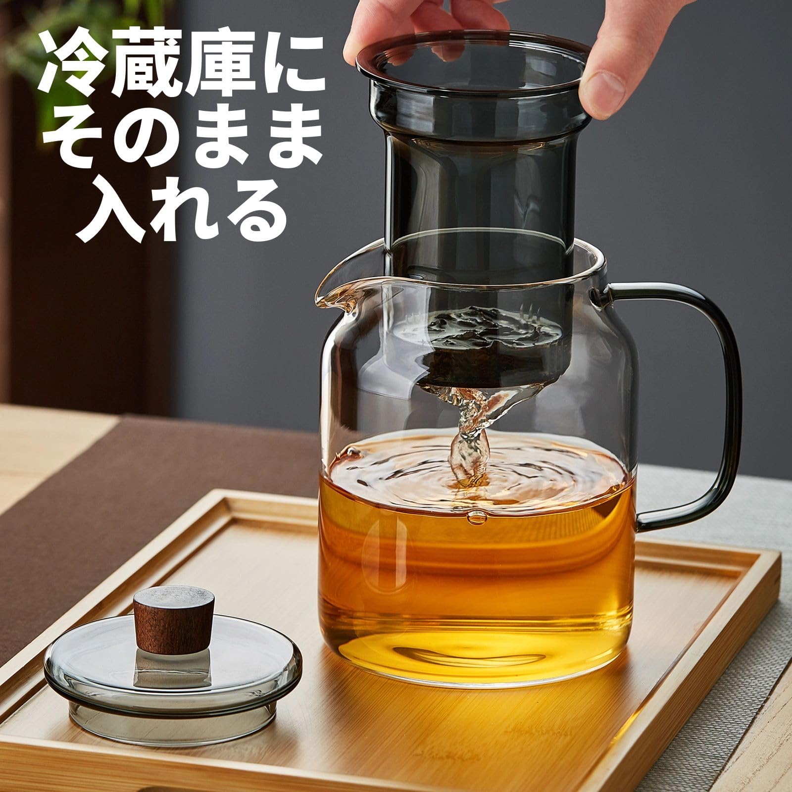 Amazon | Unbreakable ティーポット ガラス 耐熱 急須 大きい