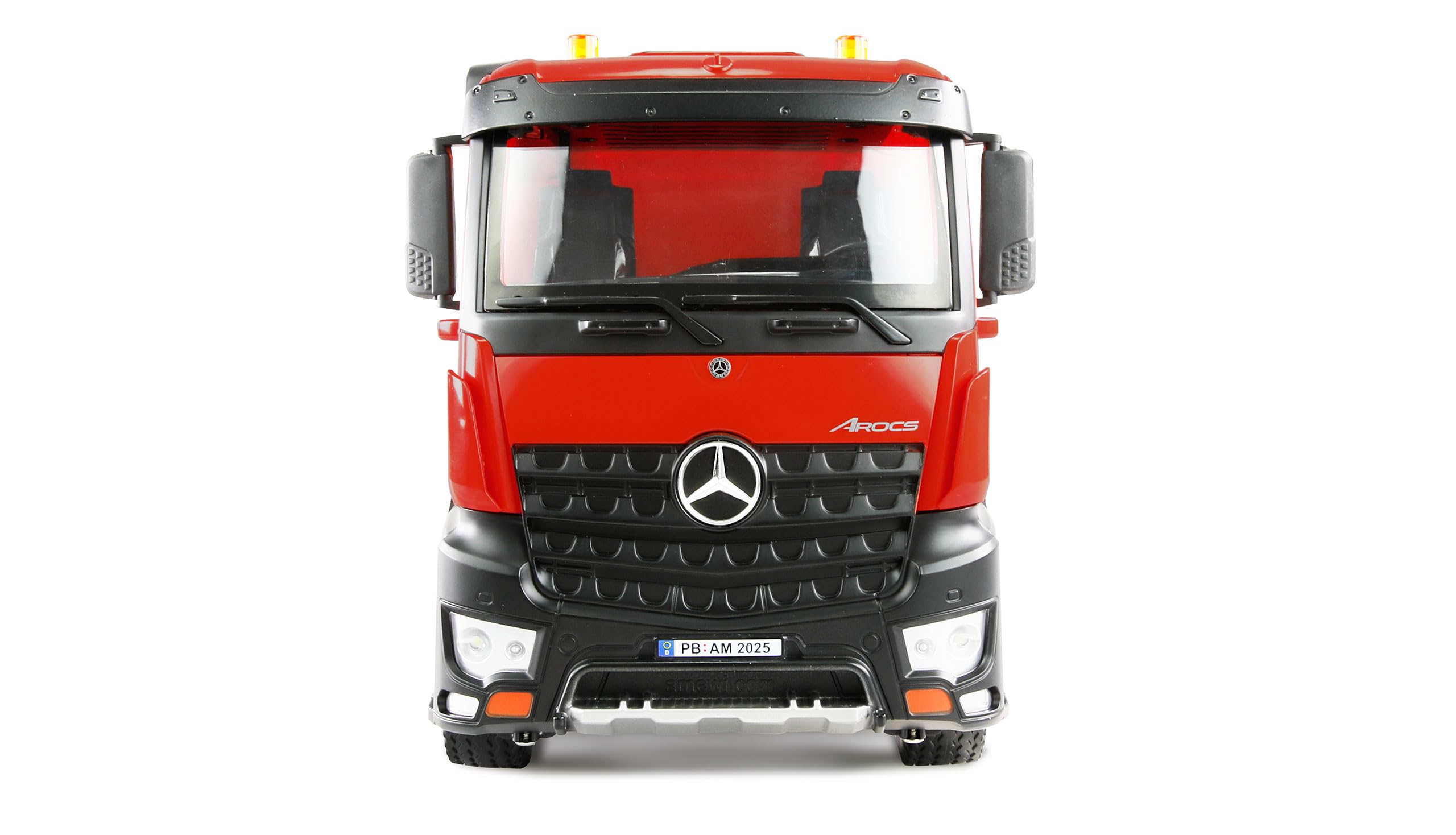 Amewi Mercedes-Benz Arocs Muldenkipper 8x4/4 4WD 1:18 RTR rot, RC ferngesteuert LKW Modell