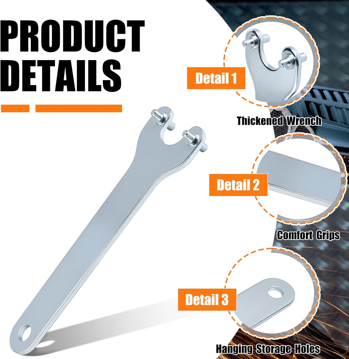 Upgraded N079326 Angle Grinder Wrench for Dewalt Angle Grinder Cutting Disc Flange Nuts - 2 Pcs