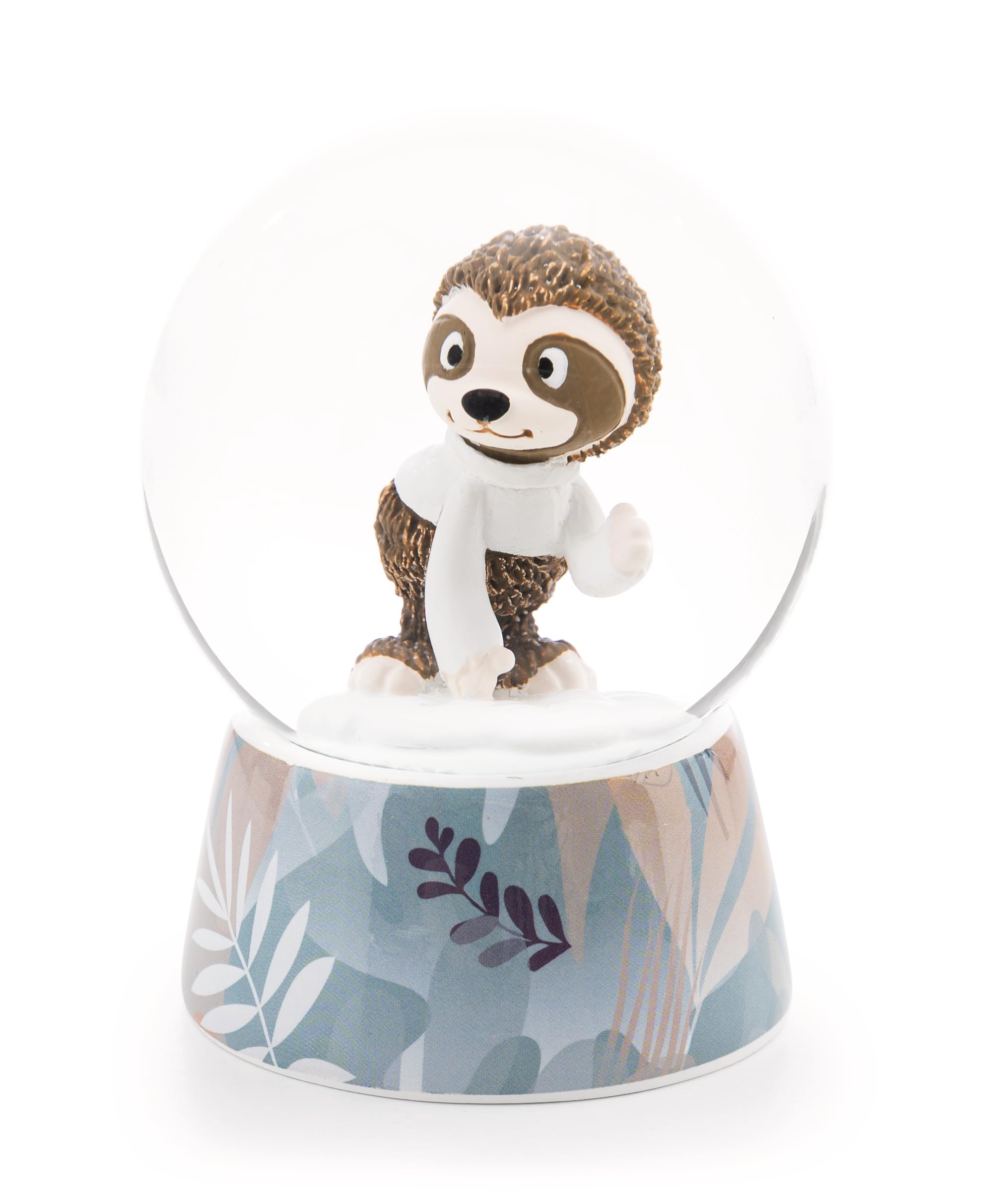 NICI Snow Globe, Sloth Izzy Icetumbler, 6.5 cm, Beige, Decorative Accessory, Glimmer Ball, Glass Ball, Friendship Gift Idea, 62461