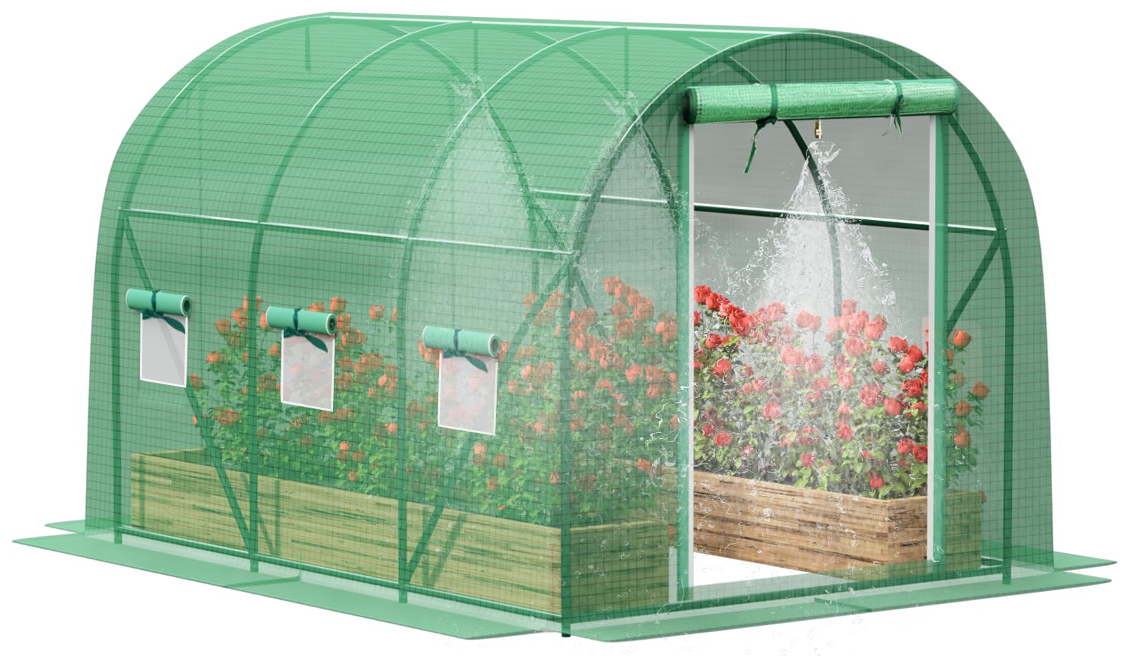 【専用】Greeenhouse Amazon.com : Greenhouse with Watering System, 10x7x7 Outdoor