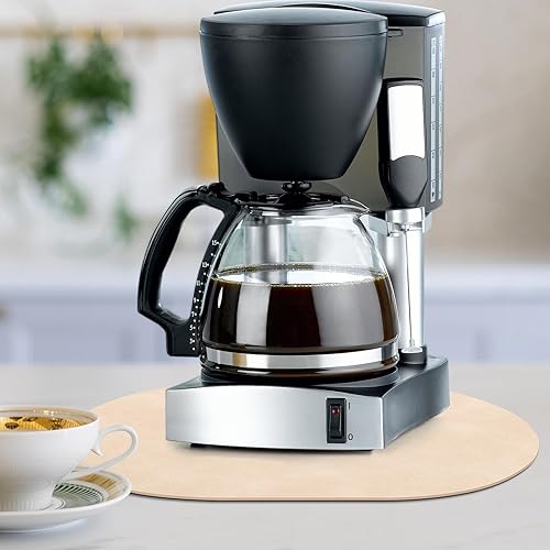 Miniatura 7 de ADRIMER Juego de 8 manteles individuales ovalados resistentes al calor, lavables de 12 x 17 pulgadas, manteles individuales impermeables, manteles