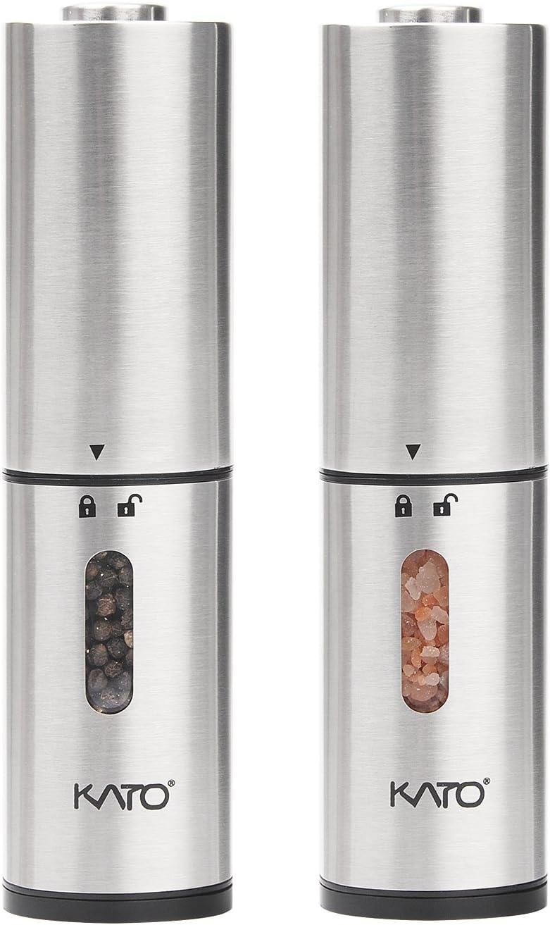 Kato Electric Salt and Pepper Grinders Set Battery Operated