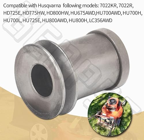 Miniatura 6 de BERPSE 581851501 Adaptadores de cuchilla y perno de hoja 532851084 compatibles con cortacésped Husqvarna, compatible con modelos 7022KR, 7022R,
