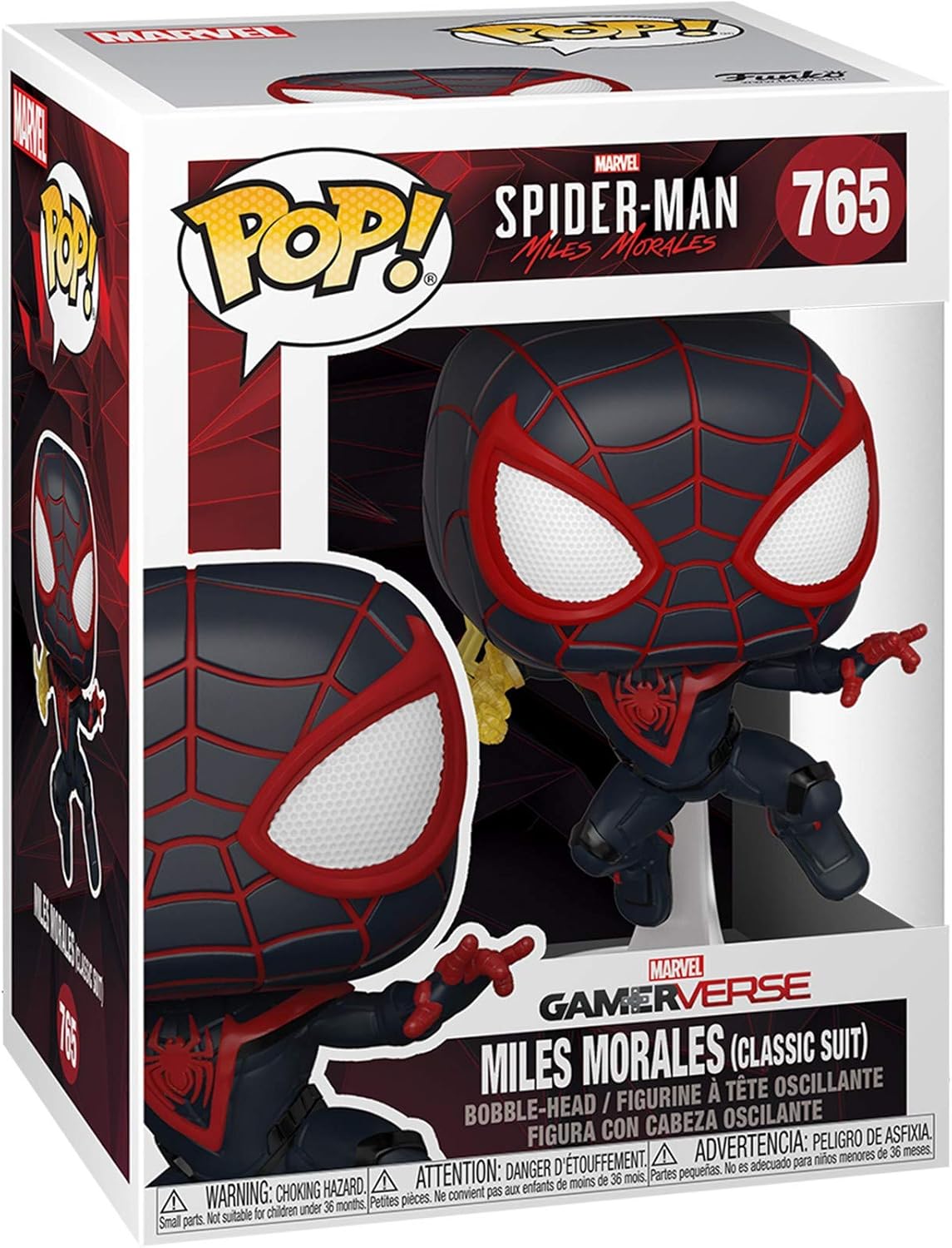 Marvel: Spider-Man Gamerverse - Classic Miles Morales Funko Pop! Vinyl Figure (Bundled with Compatible Box Protector Case), Multicolor, 3.75