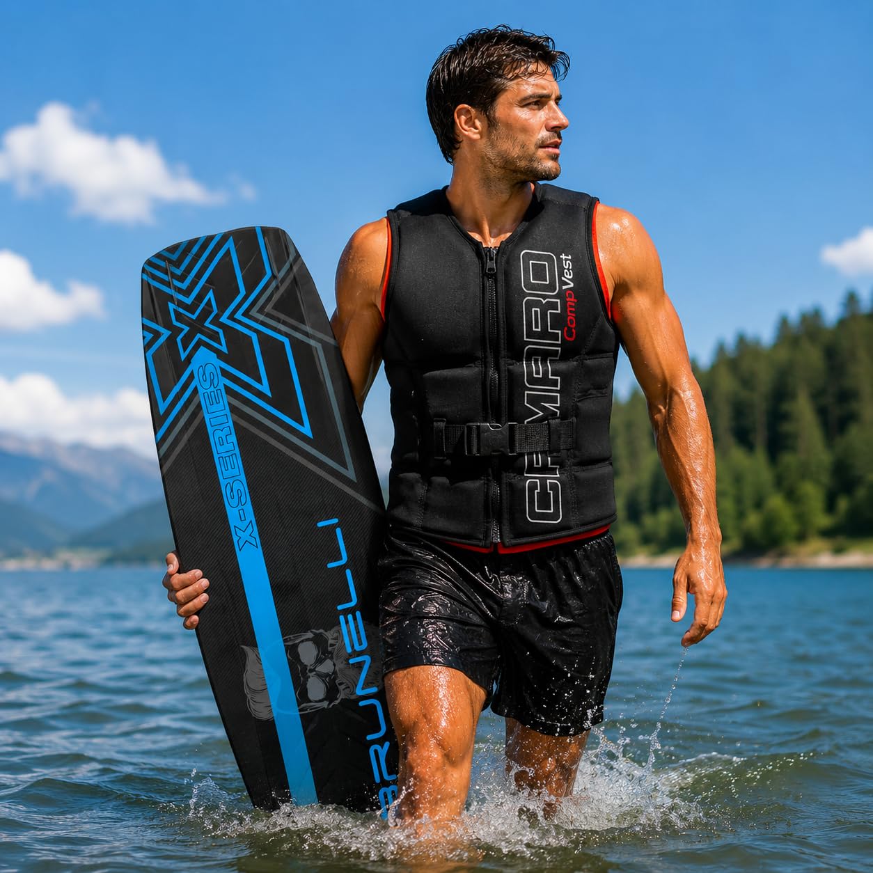Camaro Comp Slasher - Parte superior de neopreno para wakeboard Kite esquí acuático hasta 6XL