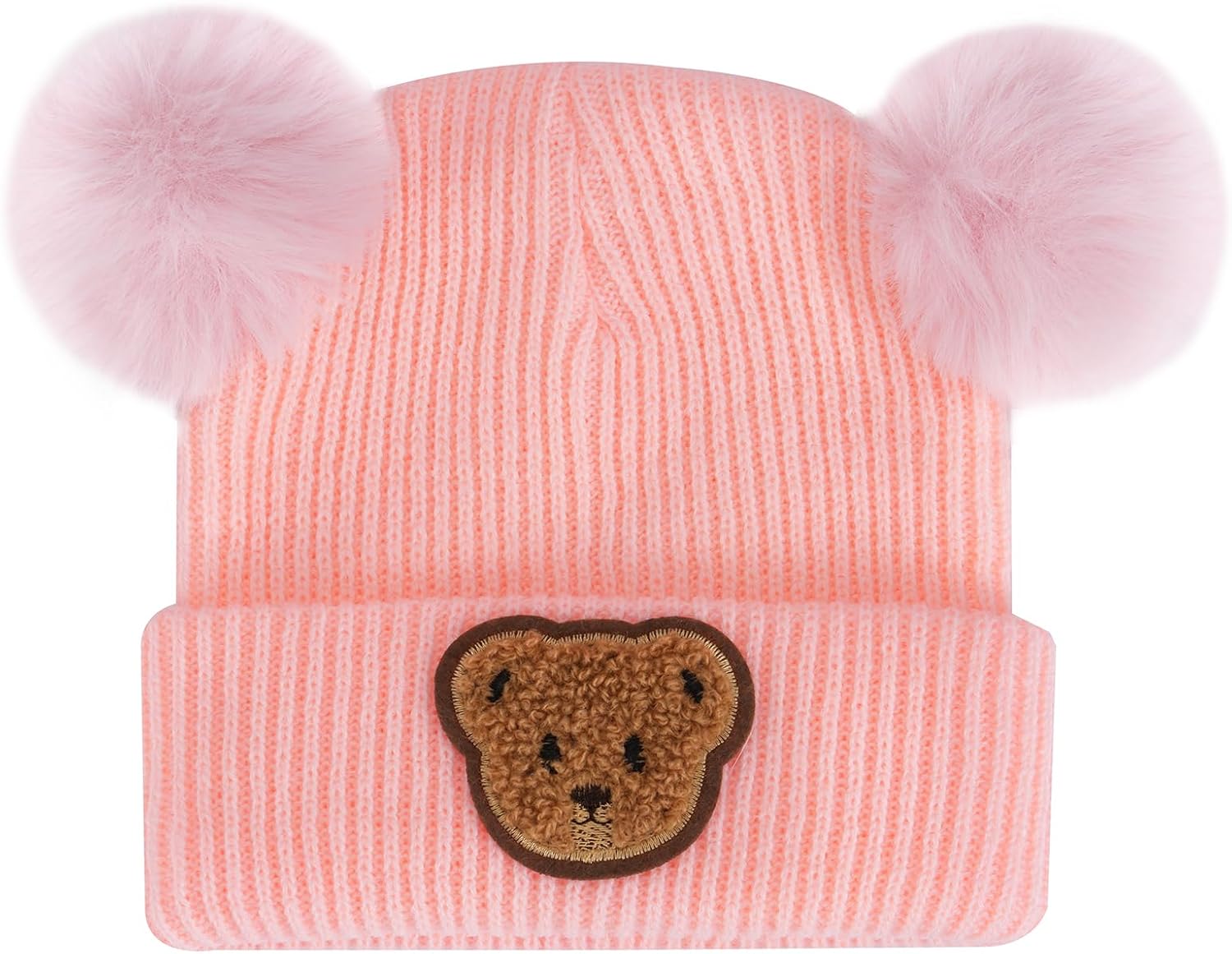 Baby Beanie Hat Infant Newborn Toddler Winter Warm Knitted Cap for Baby Boys Girls Pom Pom Winter Hat,