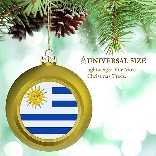 Vista 273 de Adornos dorados de bola de Navidad de Trinidad y Tobago, adorno de bola de bandera de Trinidad y Tobago, adornos de Navidad de bandera nacional