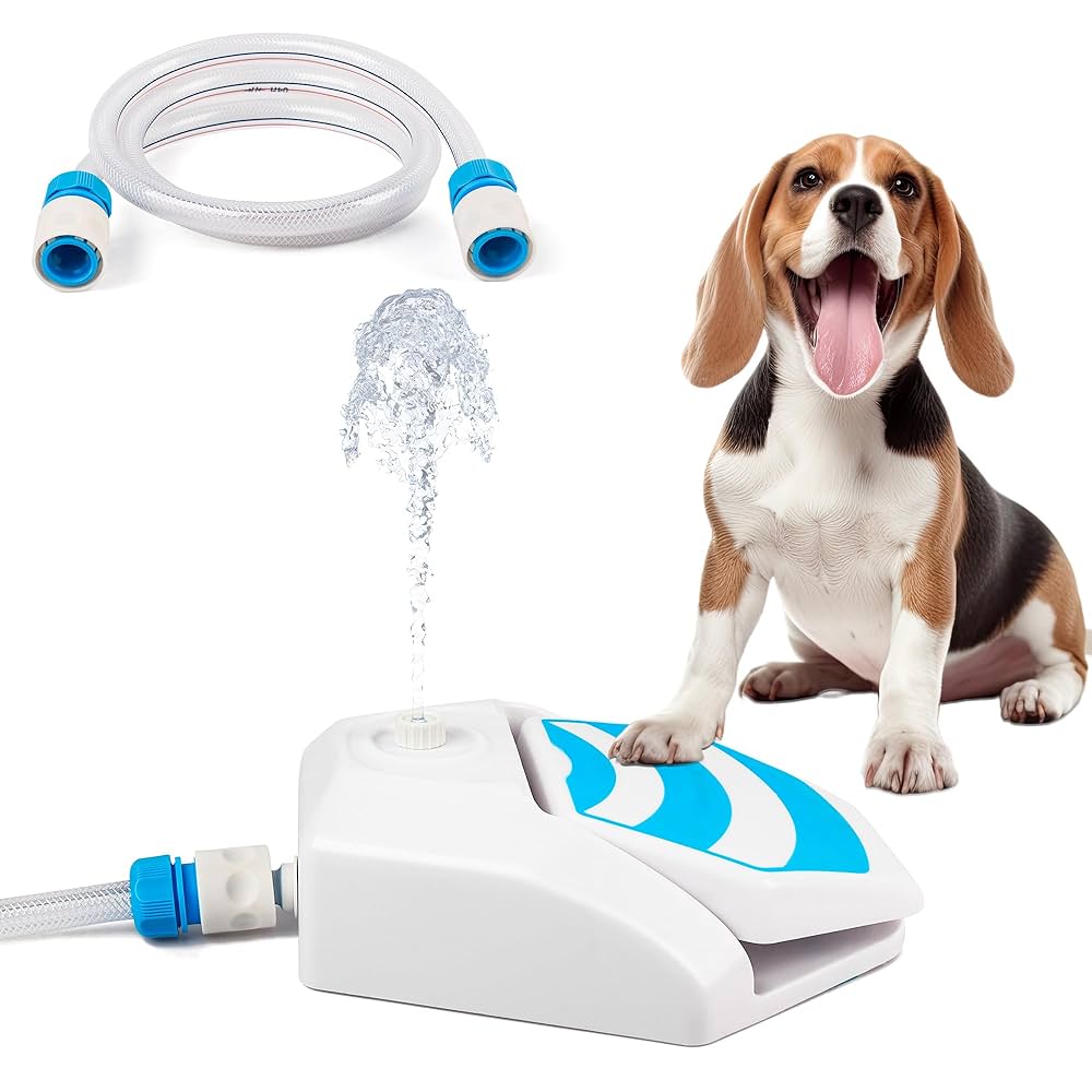 Maocao Hoom Dog Water Fountain Outdoor Dog Pet Water Dispenser Step-On Activated Sprinkler Y-HP34S7 - The Home Depot