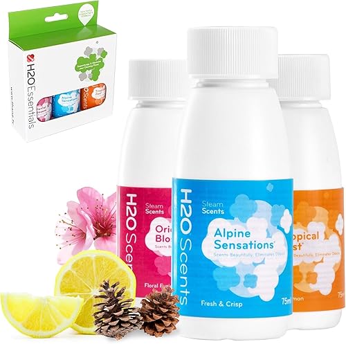 H2O Limpiador de vapor descalcificador - Paquete de 3 (aromatizado)