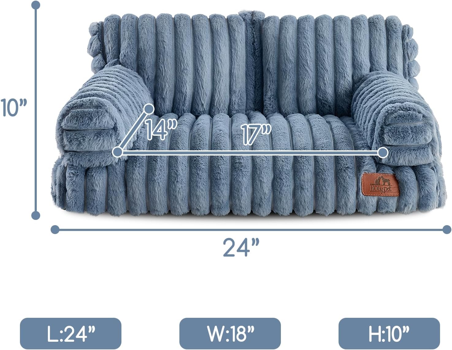 Hollypet Small Dog Large Cat Bed Puppy Couch Beds for Pets up to 25 lbs image 3