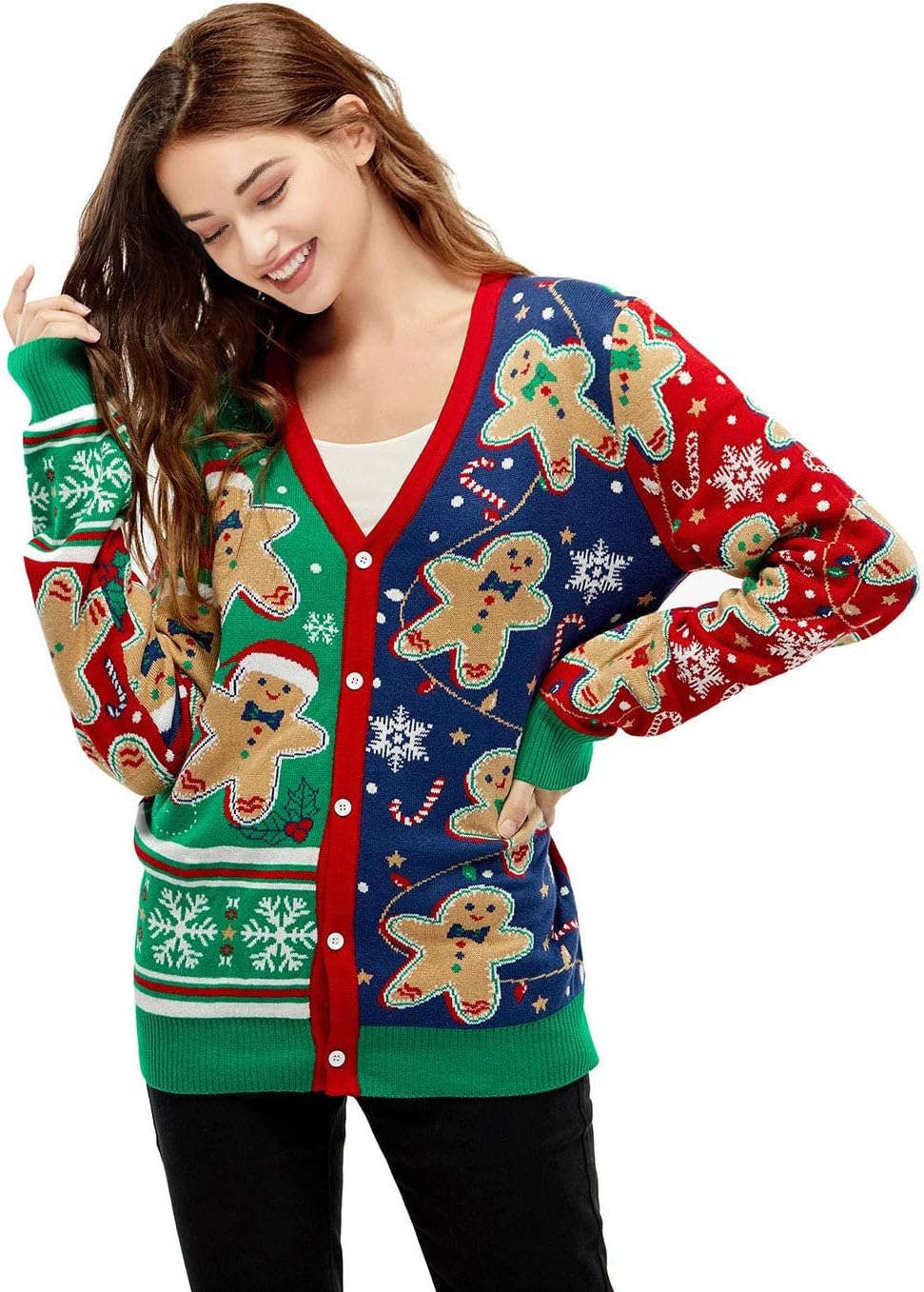 Women Ugly Christmas Hoodie for Adult Men`s Unisex Xmas Hooded Sweater Pullover for Party Festive