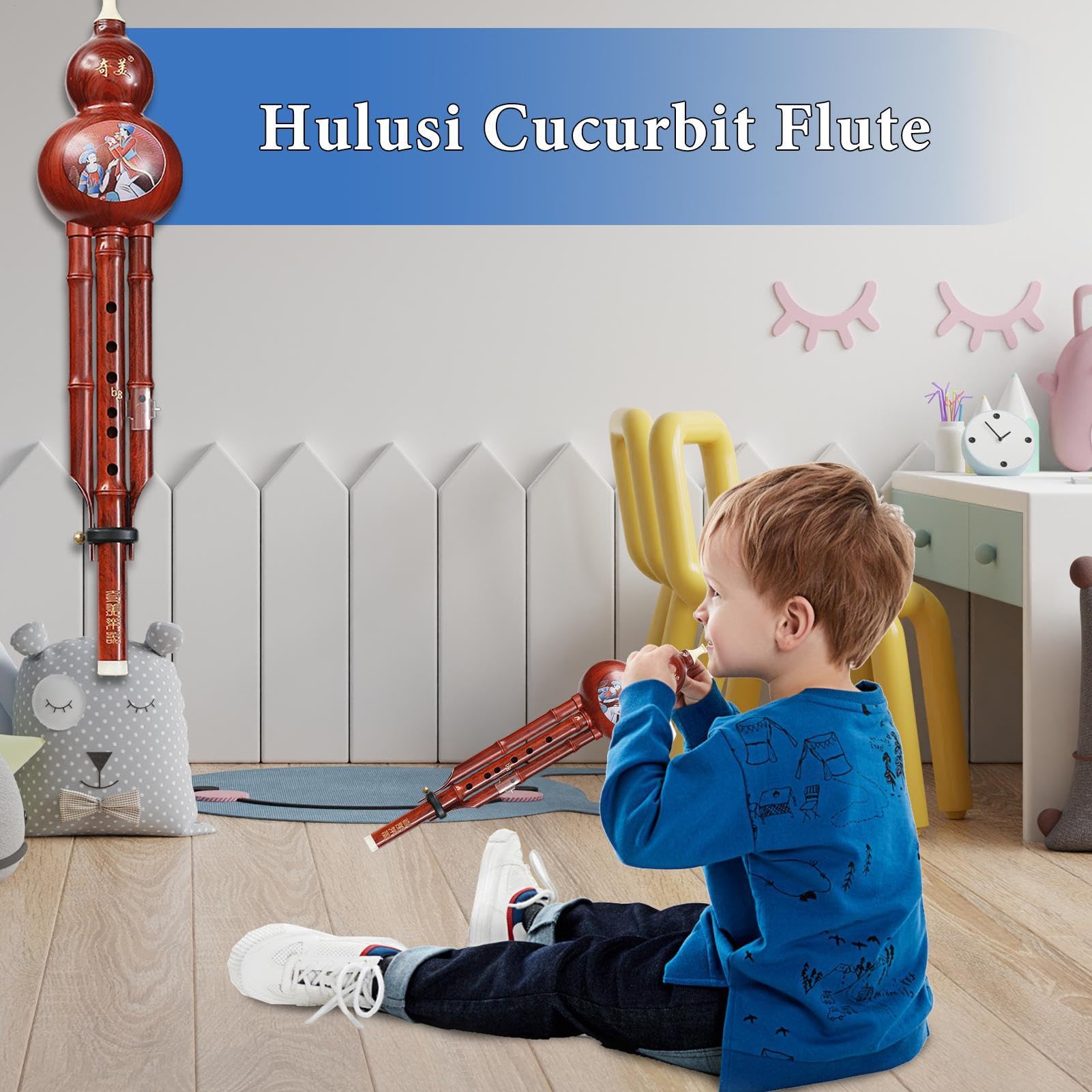 Hulusi, flûte à citrouille chinoise faite à la main, pour débutants, pour , instrument à vent traditionnel ethnique pour , joueurs professionnels