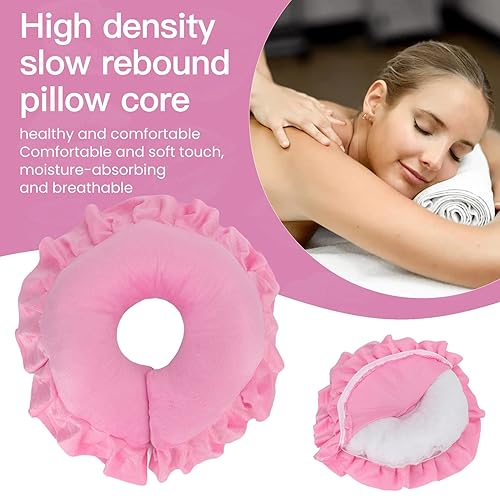 Miniatura 2 de Almohada de masaje boca abajo, almohada de masaje facial, cojín de cuello en forma de U, almohada suave para mesa de cama para salón de belleza,