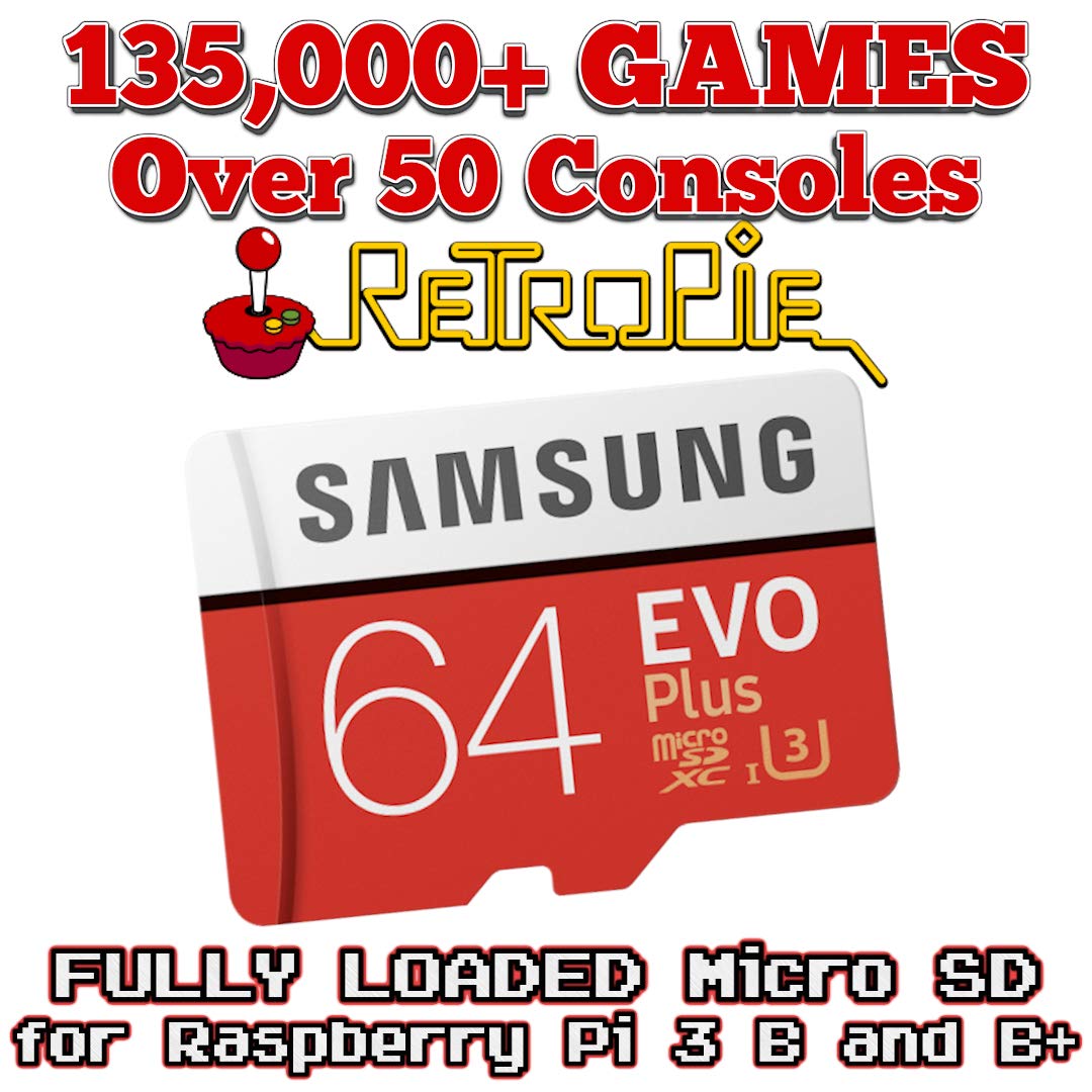 Buy Retropie 135,000 Games for Raspberry Pi 3B and B+ Fully Loaded