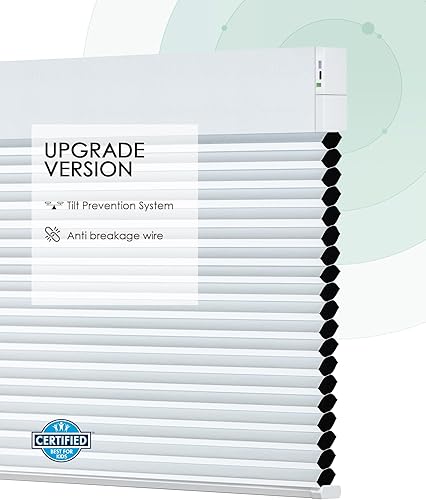 Miniatura 5 de Yoolax Persianas celulares motorizadas compatibles con Alexa, persianas motorizadas para oscurecer la habitación, persianas inteligentes de panal