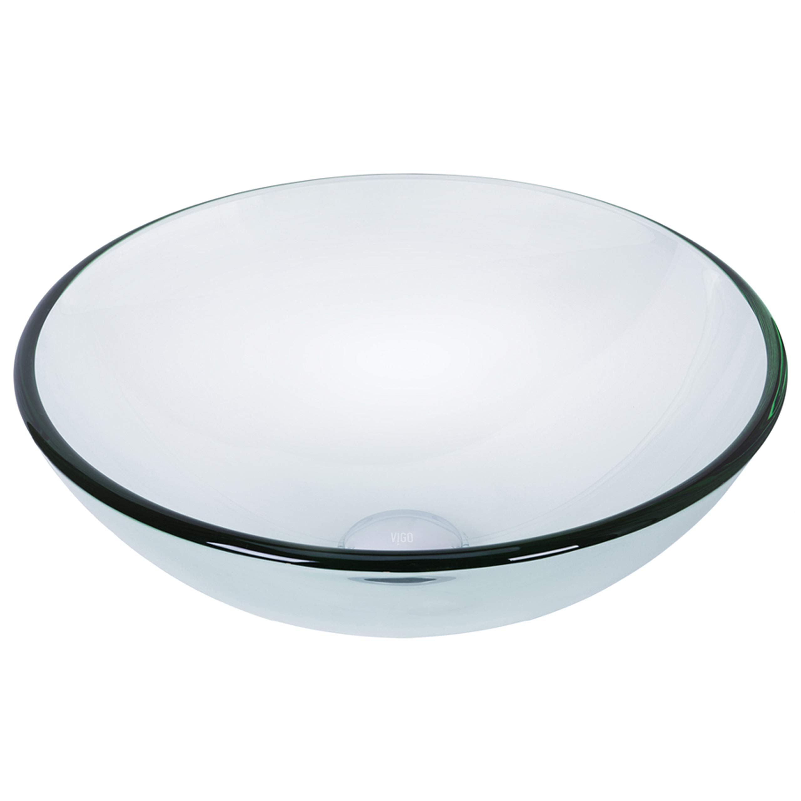 VIGO Giovanni Iridiscent 17"L x "17W x 7"H Over the Counter Glass Round Vessel Bathroom Sink -VG07074