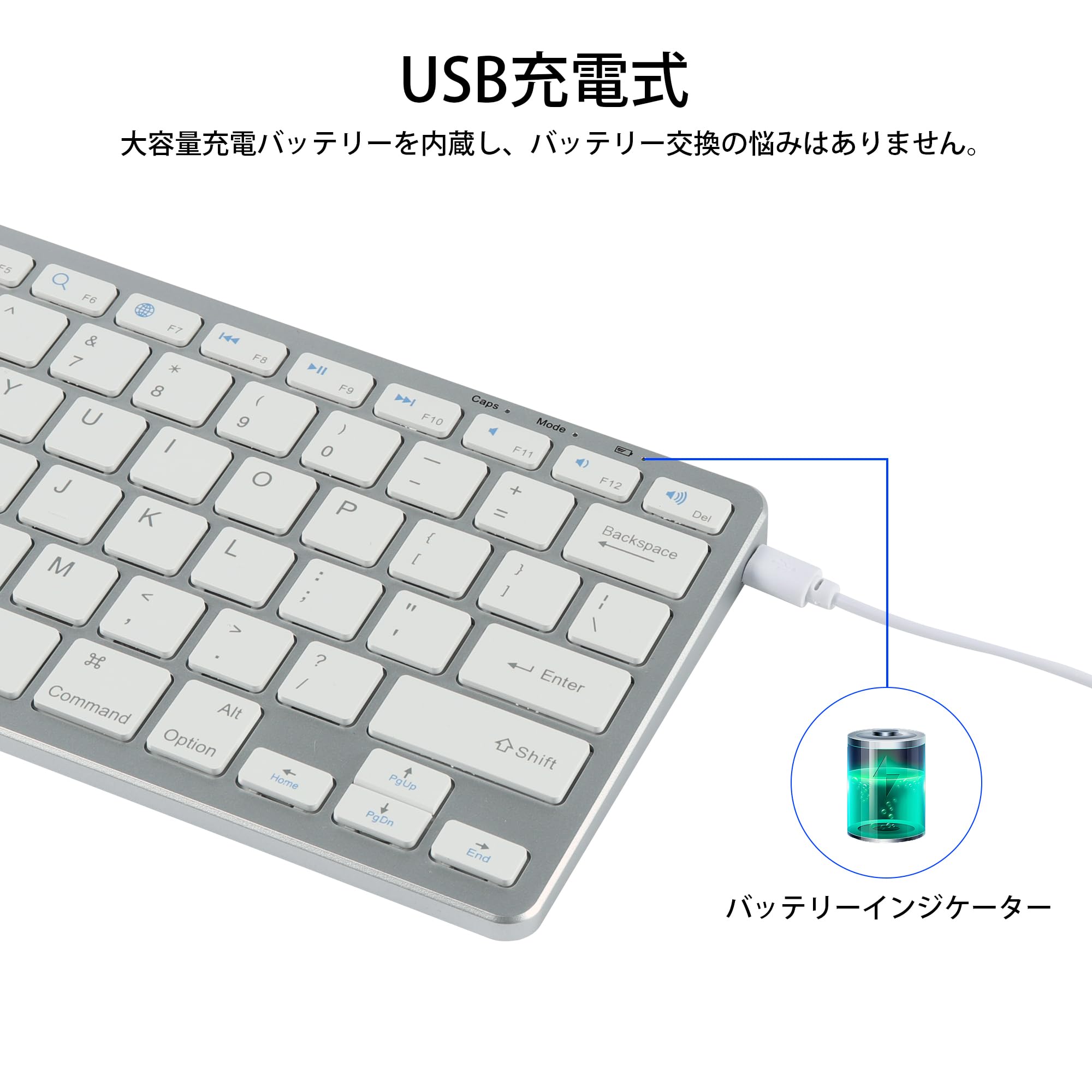 Amazon | 無線キーボード bluetoothとワイヤレス2.4GHz 2種類の接続