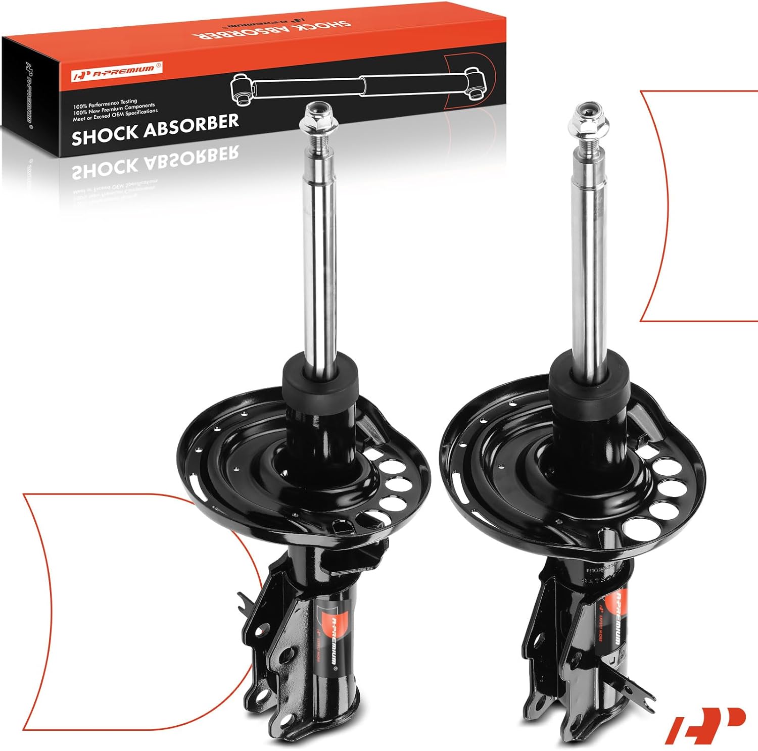 A-Premium Front Strut Shock Absorber without Coil Spring Compatible with Buick LaCrosse 2017 2018 2019, w/o Electronic Adjustable Suspension, 2-PC Set