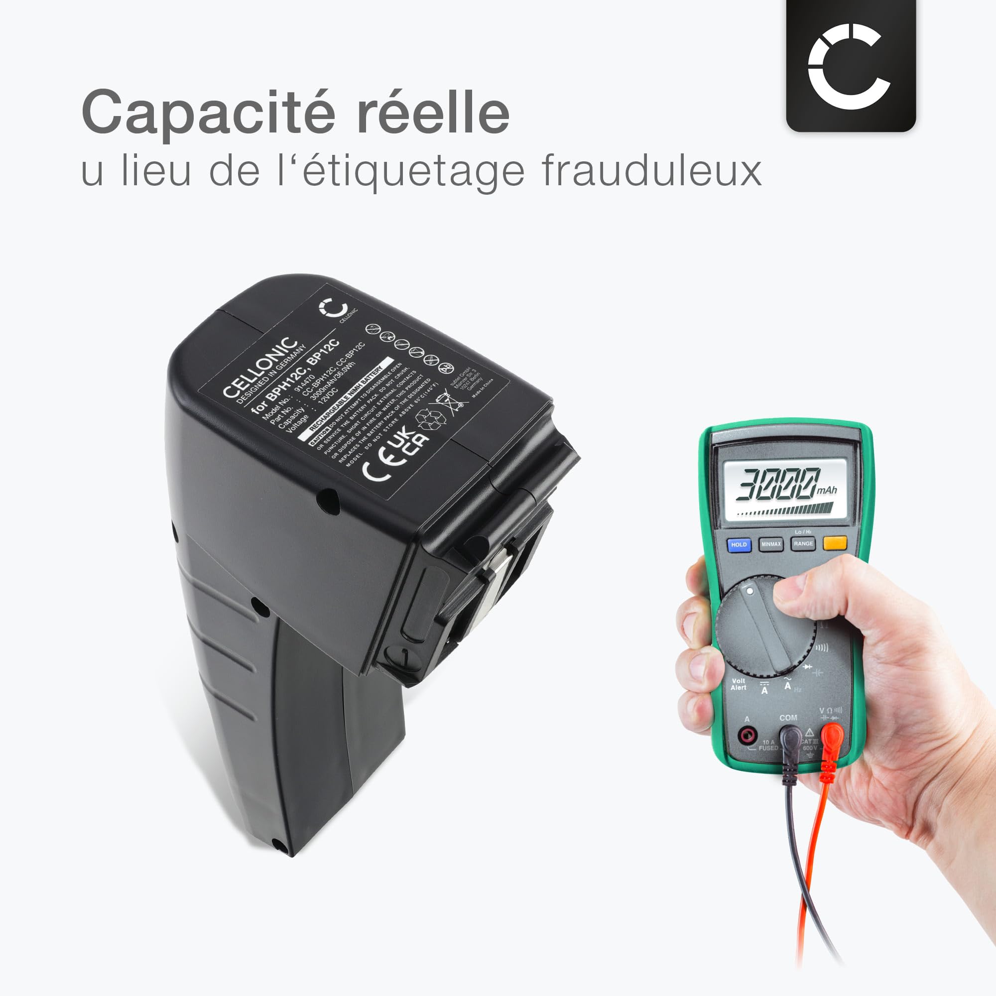 CELLONIC Batterie Compatible avec FESTOOL CDD 12 FX, CCD12, CCD 12, BP 12 C
