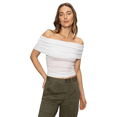 Sanctuary Shoulder Rib T Shirts Women