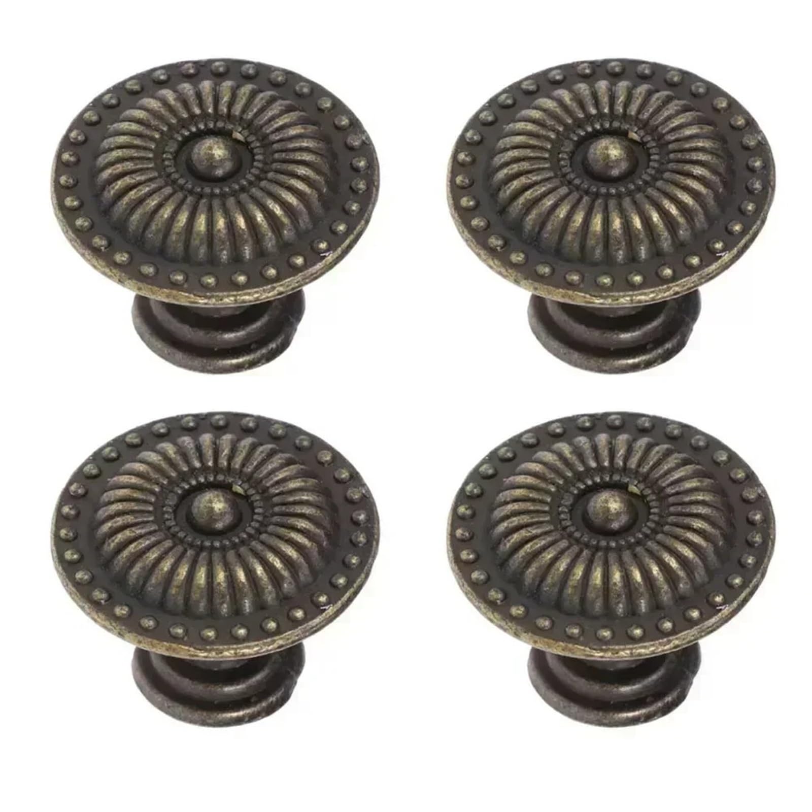 LSNNMU 4pc Antique Bronze Kitchen Cabinet Drawer Knobs Dresser Cupboard Wardrobe Furniture Pulls Handle Wooden Box Jewelry for Cupboard