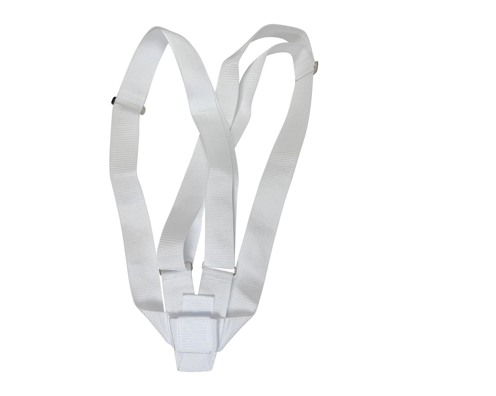 Photo 1 of Gettysburg Flag Works Double Loop White Web Nylon Parade Marching Flagpole Carrying Belt Harness