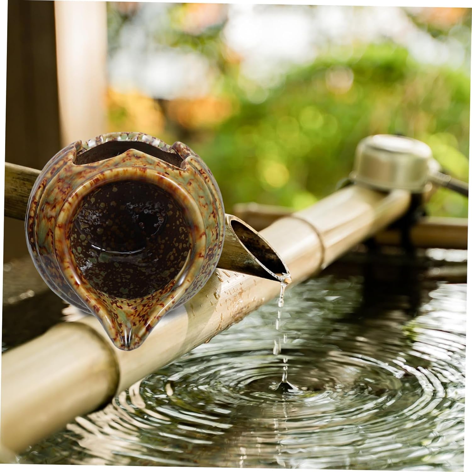 2pcs Mini Ceramic Water Fountain Jar Circulating Outdoor Decoration for Fish Tanks and Gardens Enhances Oxygen Levels for Courtyards and Indoor Landscapes