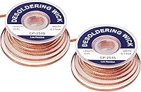 Vista 12 de trenza de mecha de soldadura, 10 pies de longitud, herramienta de eliminación de trenza de mecha de desoldadura, 1 pieza sin limpiar, rollo