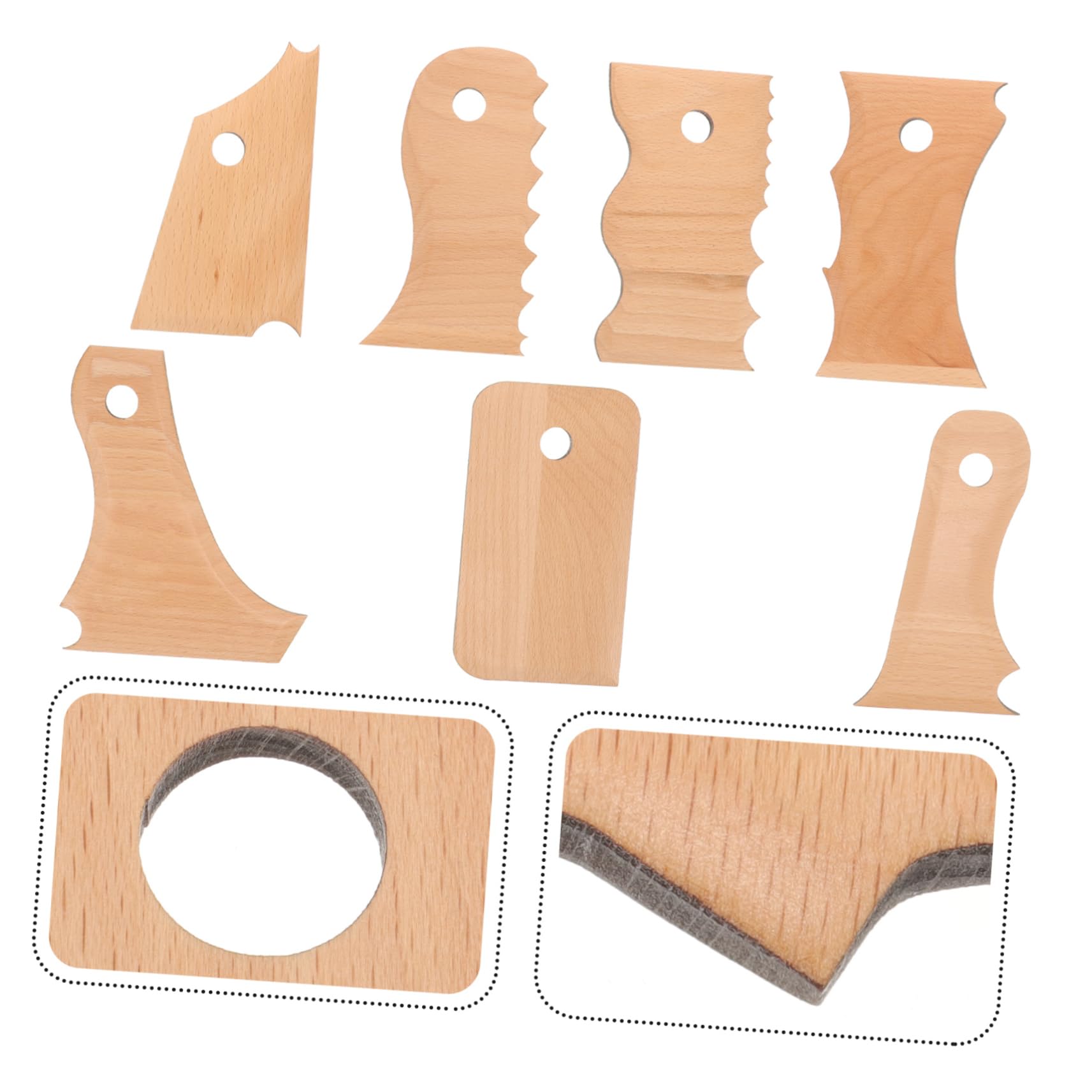 NUOBESTY 21piezas Herramientas De Escultura De Arcilla Herramientas Para Modelado y Recorte Kit De Utensilios De Madera Para Artistas y Principiantes